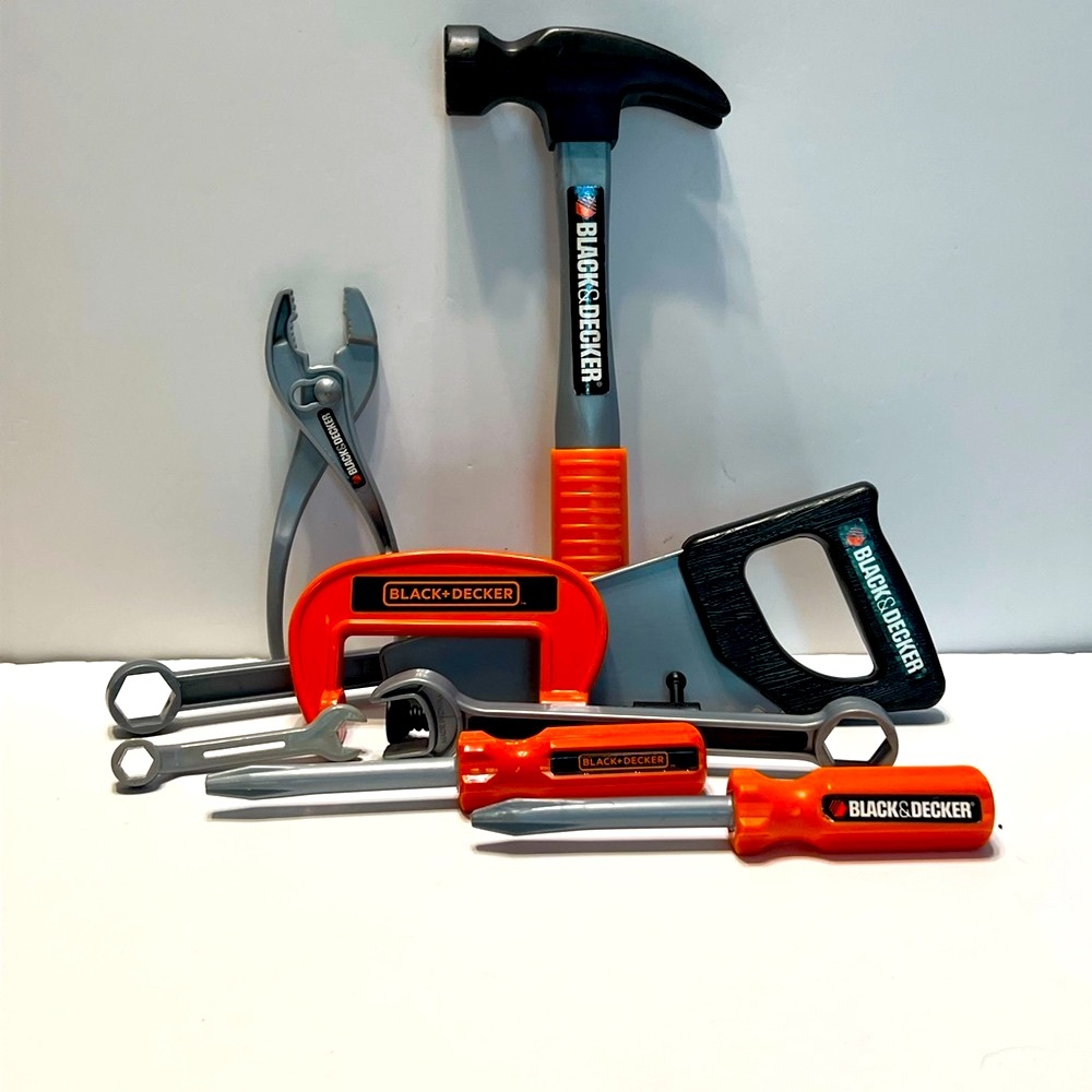 Black & Decker Kids Tool Set with Orange Accents